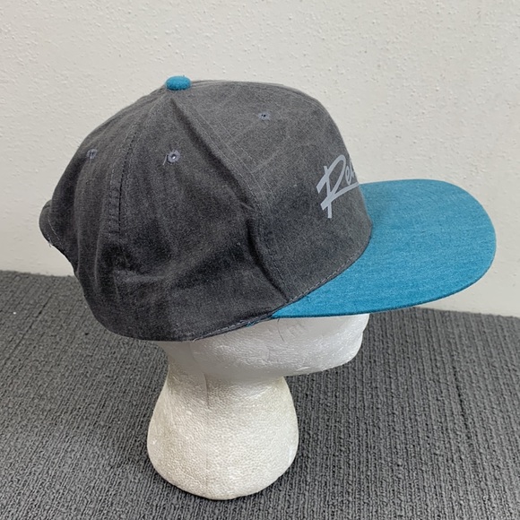 Reliable Snapback Hat Mens OSFA Gray Teal Baseball Cap R.C.C. 80330 - Picture 9 of 13